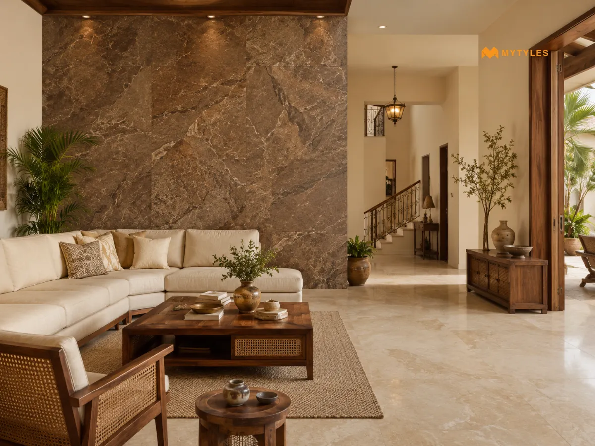 Brown Stone and Cream
